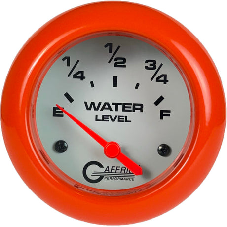 GAFFRIG PART 2 5/8 INCH ELECTRIC WATER LEVEL GAUGE 240-33 OHMS WHITE / ORANGE