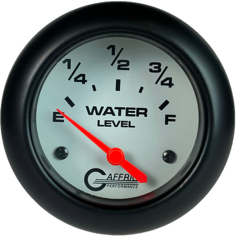 GAFFRIG PART 2 5/8 INCH ELECTRIC WATER LEVEL GAUGE 240-33 OHMS WHITE / BLACK