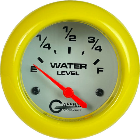 GAFFRIG PART 2 5/8 INCH ELECTRIC WATER LEVEL GAUGE 240-33 OHMS WHITE / YELLOW