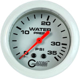 GAFFRIG PART 2 5/8 INCH MECHANICAL WATER PRESSURE 0-35 PSI WHITE / NO FAT RIM (STANDARD)