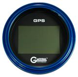 GAFFRIG 3 3/8 INCH DIGITAL GPS GAUGE 999 MPH KIT BLACK / STEP RIM / BLUE