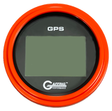 GAFFRIG 3 3/8 INCH DIGITAL GPS GAUGE 999 MPH KIT BLACK / STEP RIM / ORANGE