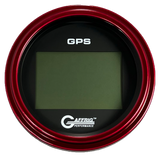 GAFFRIG 3 3/8 INCH DIGITAL GPS GAUGE 999 MPH KIT BLACK / STEP RIM / RED