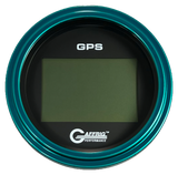 GAFFRIG 3 3/8 INCH DIGITAL GPS GAUGE 999 MPH KIT BLACK / STEP RIM / TEAL