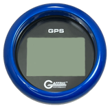 GAFFRIG 3 3/8 INCH DIGITAL GPS GAUGE 999 MPH KIT BLACK / FAT RIM / BLUE