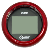 GAFFRIG 3 3/8 INCH DIGITAL GPS GAUGE 999 MPH KIT BLACK / FAT RIM / RED