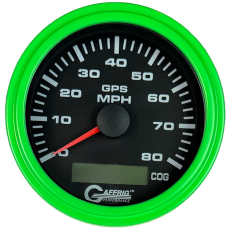 GAFFRIG 3 3/8 INCH GPS ANALOG SPEEDOMETER KIT - BLACK - 80 MPH, 120 MPH, 160 MPH