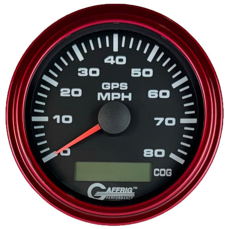 GAFFRIG 3 3/8 INCH GPS ANALOG SPEEDOMETER KIT - BLACK - 80 MPH, 120 MPH, 160 MPH