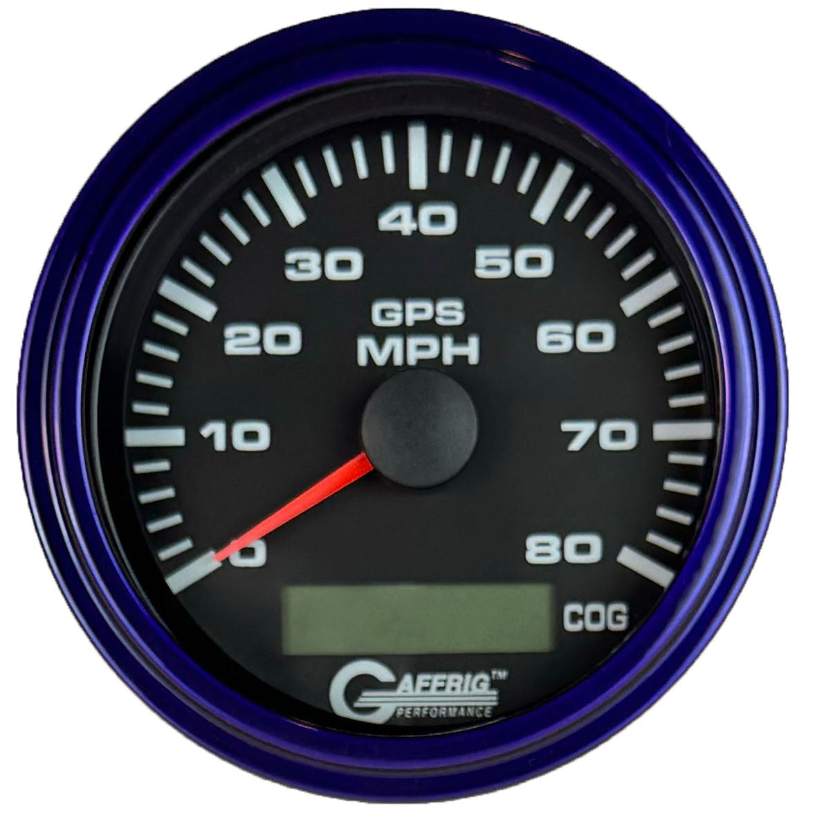 GAFFRIG 3 3/8 INCH GPS ANALOG SPEEDOMETER KIT - BLACK - 80 MPH, 120 MPH, 160 MPH