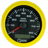 GAFFRIG 3 3/8 INCH GPS ANALOG SPEEDOMETER KIT - BLACK - 80 MPH, 120 MPH, 160 MPH