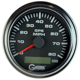 GAFFRIG 3 3/8 INCH GPS ANALOG SPEEDOMETER KIT - BLACK - 80 MPH, 120 MPH, 160 MPH