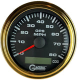 GAFFRIG 3 3/8 INCH GPS ANALOG SPEEDOMETER KIT - BLACK - 80 MPH, 120 MPH, 160 MPH