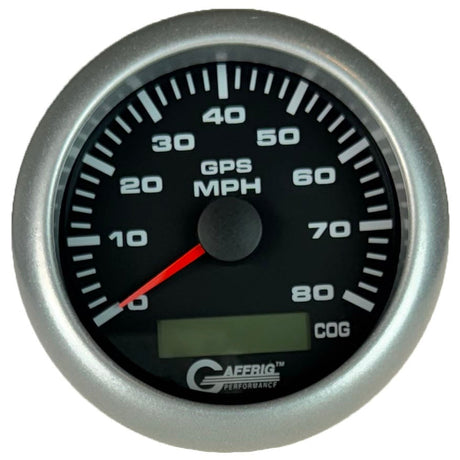 GAFFRIG 3 3/8 INCH GPS ANALOG SPEEDOMETER KIT - BLACK - 80 MPH, 120 MPH, 160 MPH