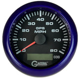 GAFFRIG 3 3/8 INCH GPS ANALOG SPEEDOMETER KIT - BLACK - 80 MPH, 120 MPH, 160 MPH