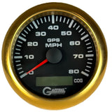 GAFFRIG 3 3/8 INCH GPS ANALOG SPEEDOMETER KIT - BLACK - 80 MPH, 120 MPH, 160 MPH