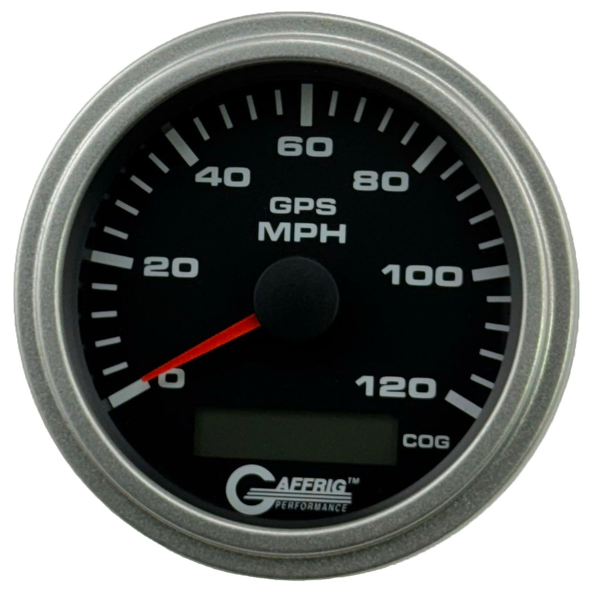 GAFFRIG 3 3/8 INCH GPS ANALOG SPEEDOMETER KIT - BLACK - 80 MPH, 120 MPH, 160 MPH