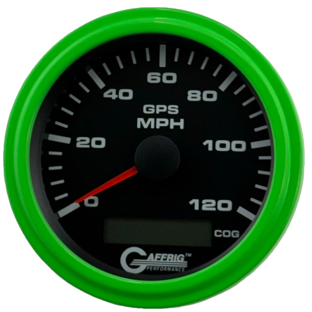 GAFFRIG 3 3/8 INCH GPS ANALOG SPEEDOMETER KIT - BLACK - 80 MPH, 120 MPH, 160 MPH