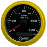 GAFFRIG 3 3/8 INCH GPS ANALOG SPEEDOMETER KIT - BLACK - 80 MPH, 120 MPH, 160 MPH