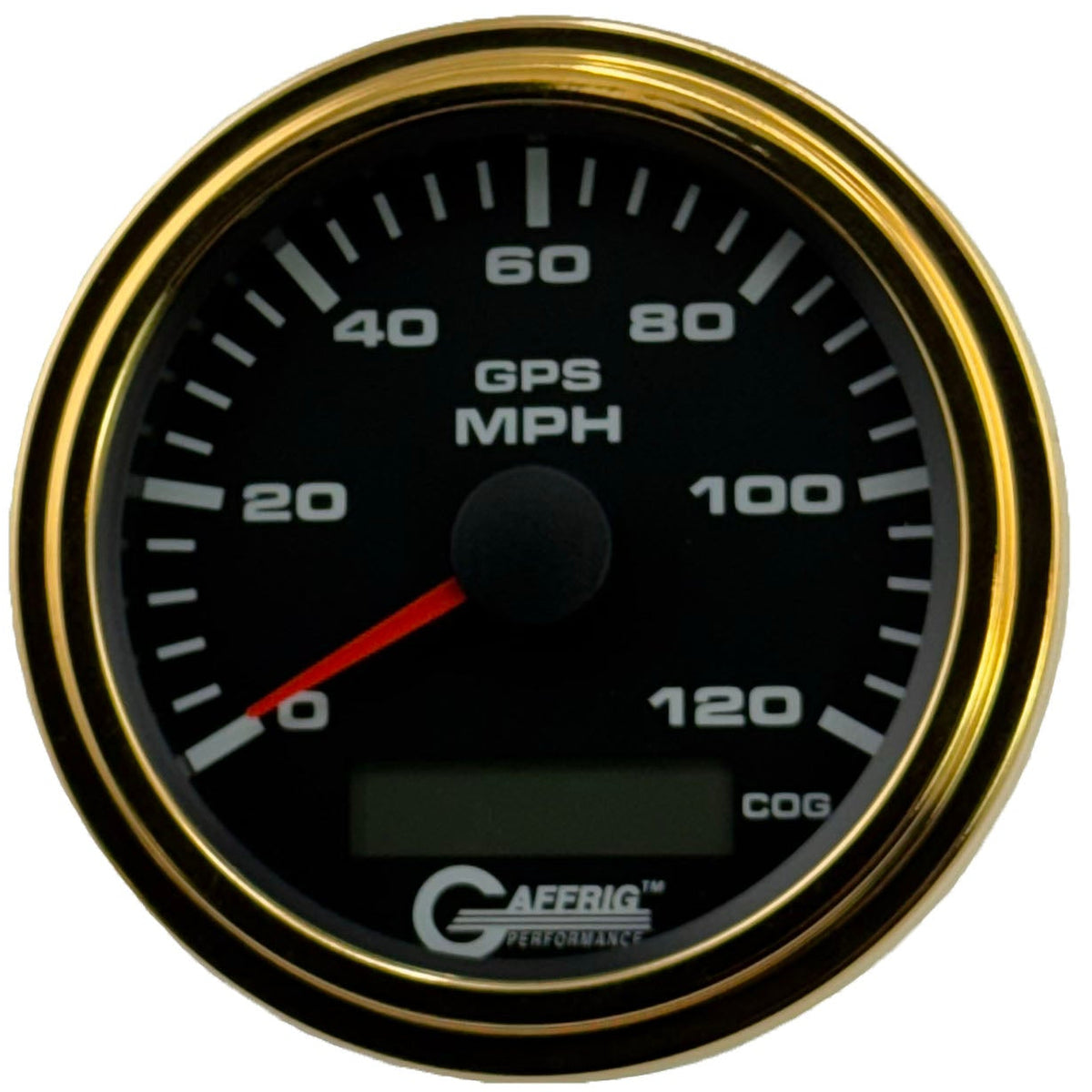 GAFFRIG 3 3/8 INCH GPS ANALOG SPEEDOMETER KIT - BLACK - 80 MPH, 120 MPH, 160 MPH