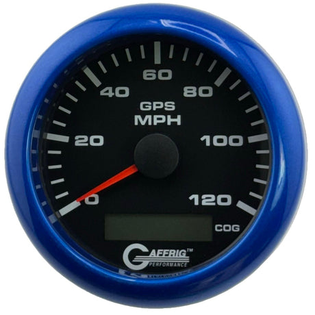GAFFRIG 3 3/8 INCH GPS ANALOG SPEEDOMETER KIT - BLACK - 80 MPH, 120 MPH, 160 MPH