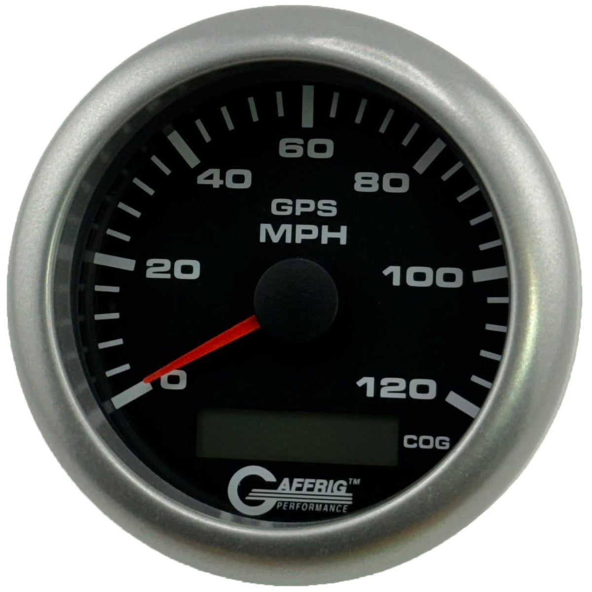 GAFFRIG 3 3/8 INCH GPS ANALOG SPEEDOMETER KIT - BLACK - 80 MPH, 120 MPH, 160 MPH