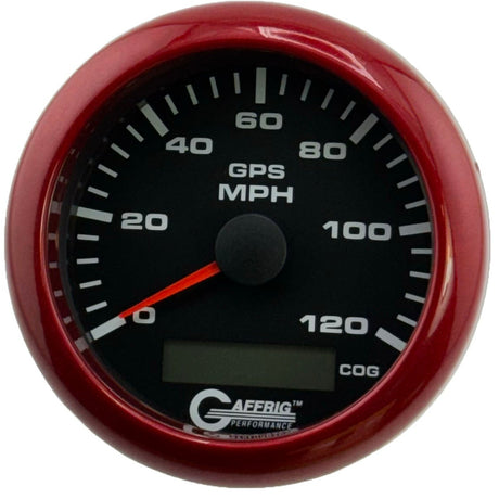 GAFFRIG 3 3/8 INCH GPS ANALOG SPEEDOMETER KIT - BLACK - 80 MPH, 120 MPH, 160 MPH