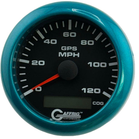 GAFFRIG 3 3/8 INCH GPS ANALOG SPEEDOMETER KIT - BLACK - 80 MPH, 120 MPH, 160 MPH