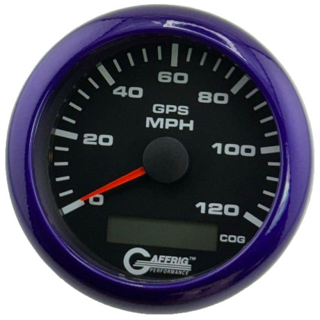 GAFFRIG 3 3/8 INCH GPS ANALOG SPEEDOMETER KIT - BLACK - 80 MPH, 120 MPH, 160 MPH