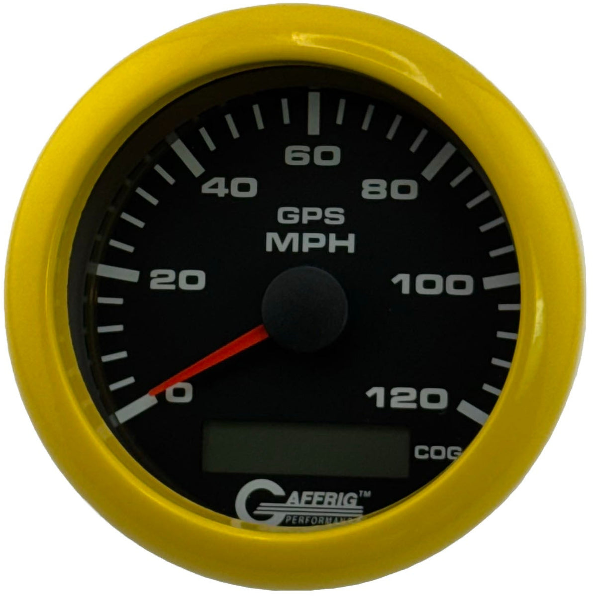 GAFFRIG 3 3/8 INCH GPS ANALOG SPEEDOMETER KIT - BLACK - 80 MPH, 120 MPH, 160 MPH