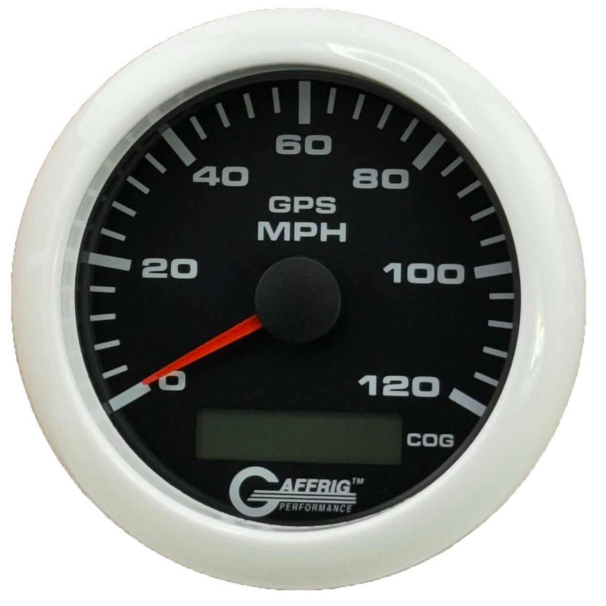 GAFFRIG 3 3/8 INCH GPS ANALOG SPEEDOMETER KIT - BLACK - 80 MPH, 120 MPH, 160 MPH