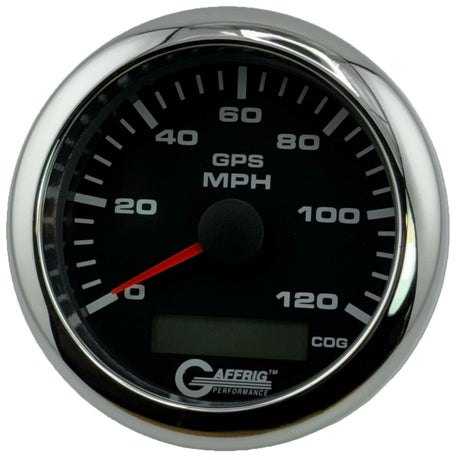 GAFFRIG 3 3/8 INCH GPS ANALOG SPEEDOMETER KIT - BLACK - 80 MPH, 120 MPH, 160 MPH