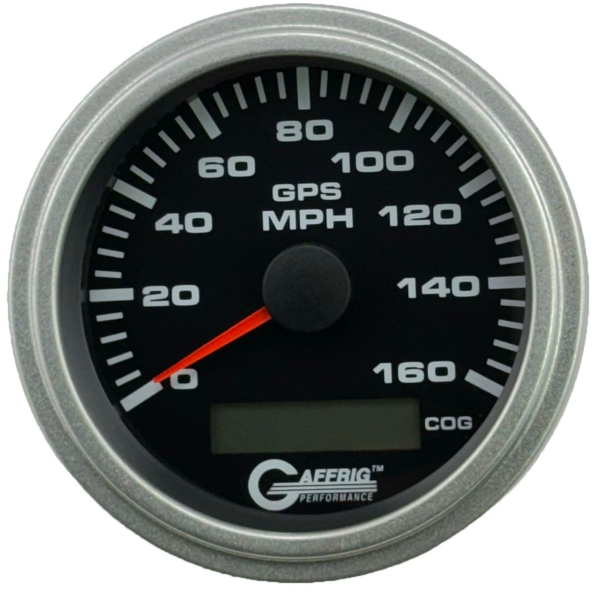 GAFFRIG 3 3/8 INCH GPS ANALOG SPEEDOMETER KIT - BLACK - 80 MPH, 120 MPH, 160 MPH