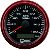 GAFFRIG 3 3/8 INCH GPS ANALOG SPEEDOMETER KIT - BLACK - 80 MPH, 120 MPH, 160 MPH