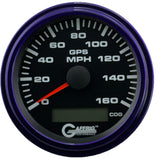 GAFFRIG 3 3/8 INCH GPS ANALOG SPEEDOMETER KIT - BLACK - 80 MPH, 120 MPH, 160 MPH