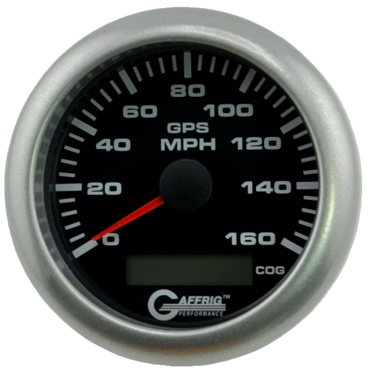GAFFRIG 3 3/8 INCH GPS ANALOG SPEEDOMETER KIT - BLACK - 80 MPH, 120 MPH, 160 MPH