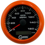 GAFFRIG 3 3/8 INCH GPS ANALOG SPEEDOMETER KIT - BLACK - 80 MPH, 120 MPH, 160 MPH