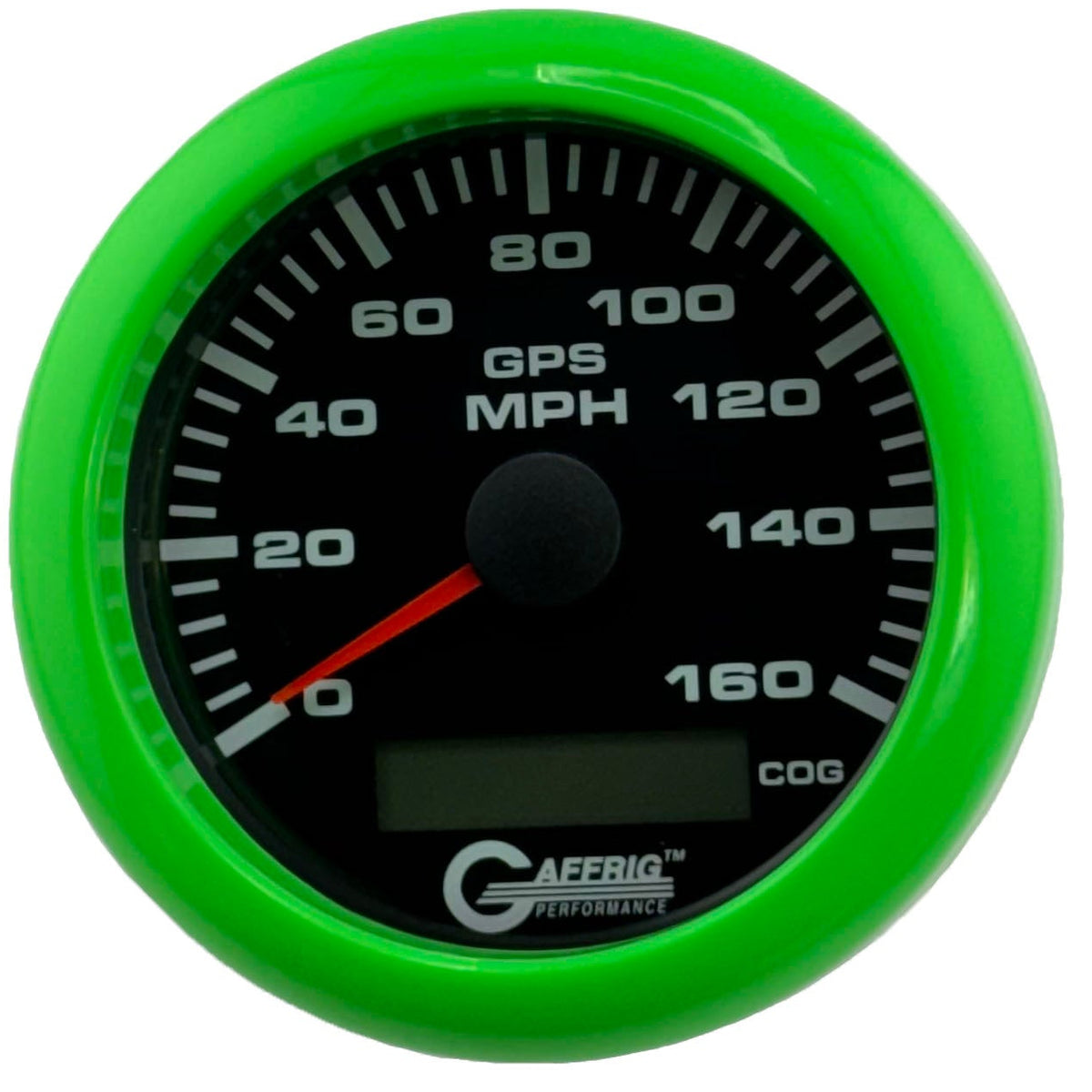 GAFFRIG 3 3/8 INCH GPS ANALOG SPEEDOMETER KIT - BLACK - 80 MPH, 120 MPH, 160 MPH