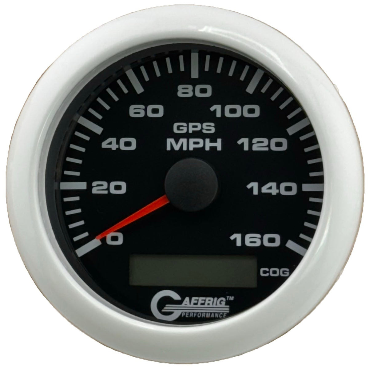 GAFFRIG 3 3/8 INCH GPS ANALOG SPEEDOMETER KIT - BLACK - 80 MPH, 120 MPH, 160 MPH