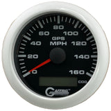 GAFFRIG 3 3/8 INCH GPS ANALOG SPEEDOMETER KIT - BLACK - 80 MPH, 120 MPH, 160 MPH