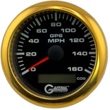 GAFFRIG 3 3/8 INCH GPS ANALOG SPEEDOMETER KIT - BLACK - 80 MPH, 120 MPH, 160 MPH