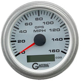 GAFFRIG 3 3/8 INCH GPS SPEEDOMETER KIT - WHITE - 80 MPH, 120 MPH, 160 MPH