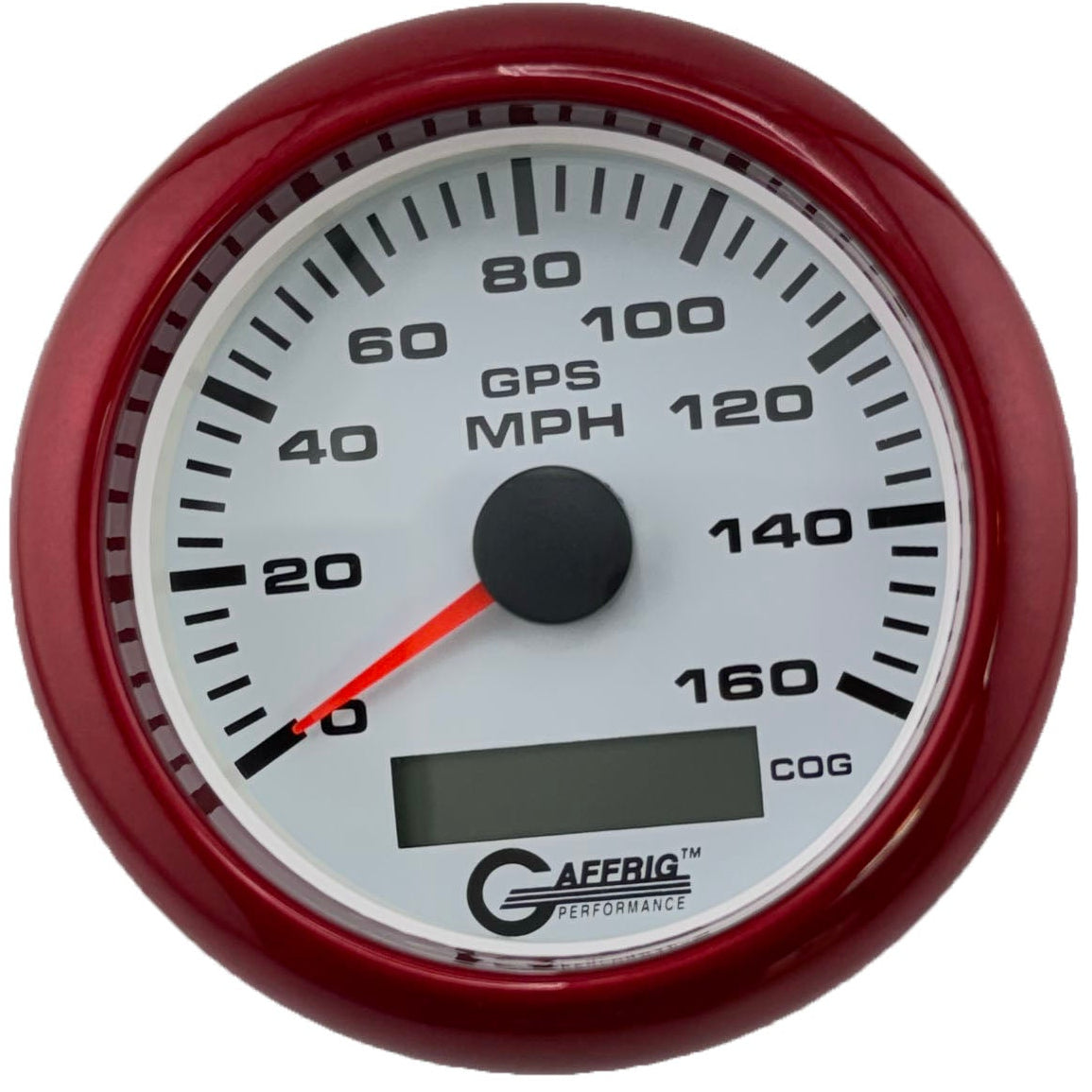 GAFFRIG 3 3/8 INCH GPS SPEEDOMETER KIT - WHITE - 80 MPH, 120 MPH, 160 MPH