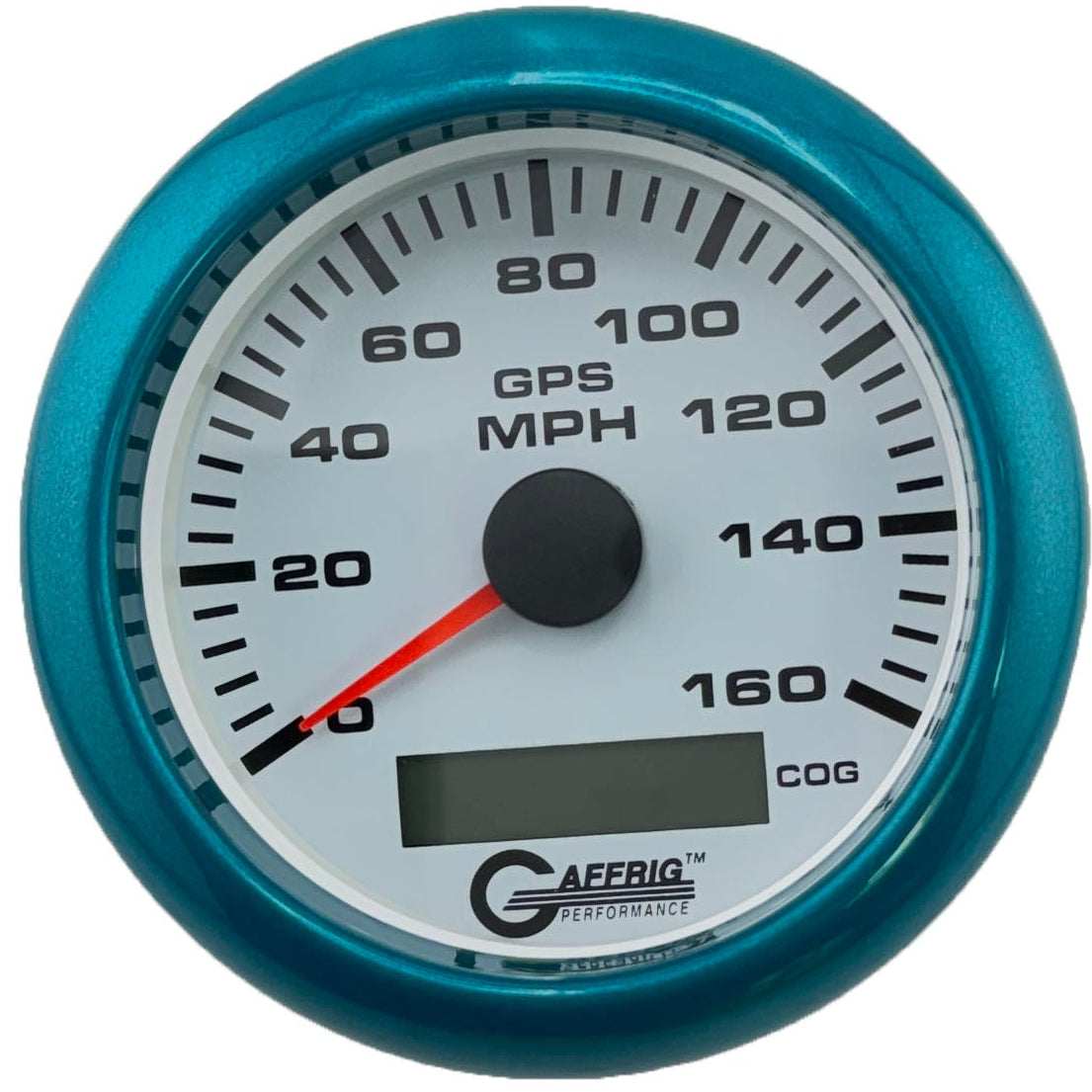 GAFFRIG 3 3/8 INCH GPS SPEEDOMETER KIT - WHITE - 80 MPH, 120 MPH, 160 MPH