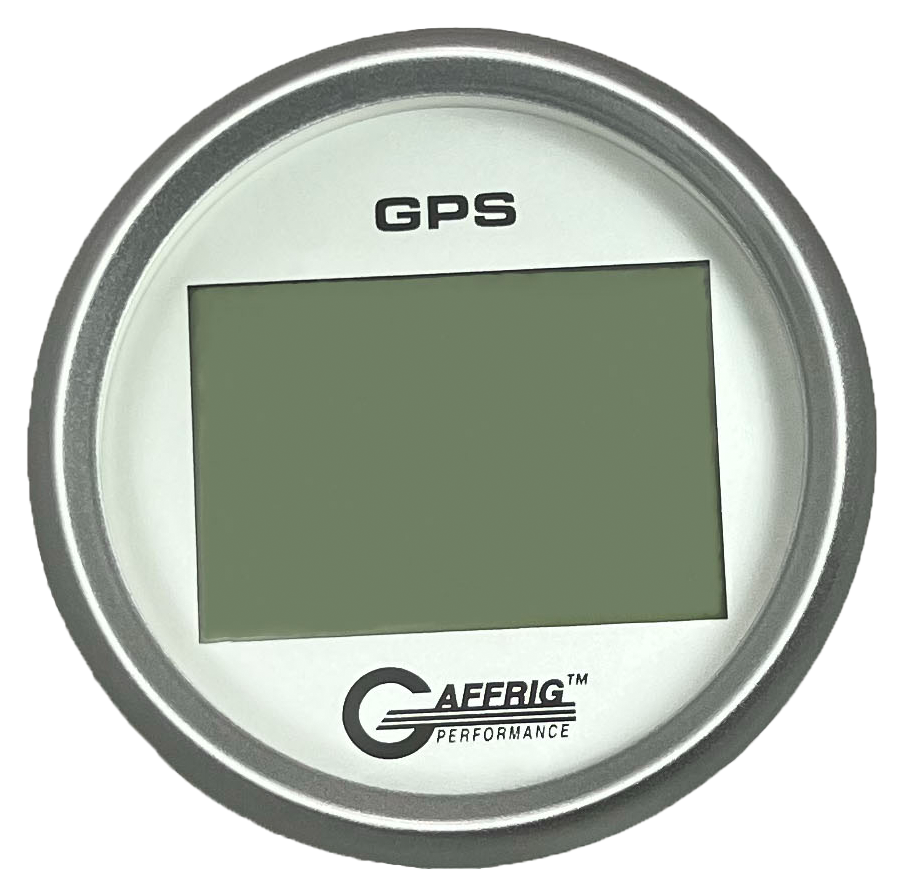 GAFFRIG 3 3/8 INCH DIGITAL GPS GAUGE 999 MPH KIT PLATINUM / STEP RIM / PLATINUM