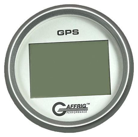 GAFFRIG 3 3/8 INCH DIGITAL GPS GAUGE 999 MPH KIT PLATINUM / STEP RIM / PLATINUM