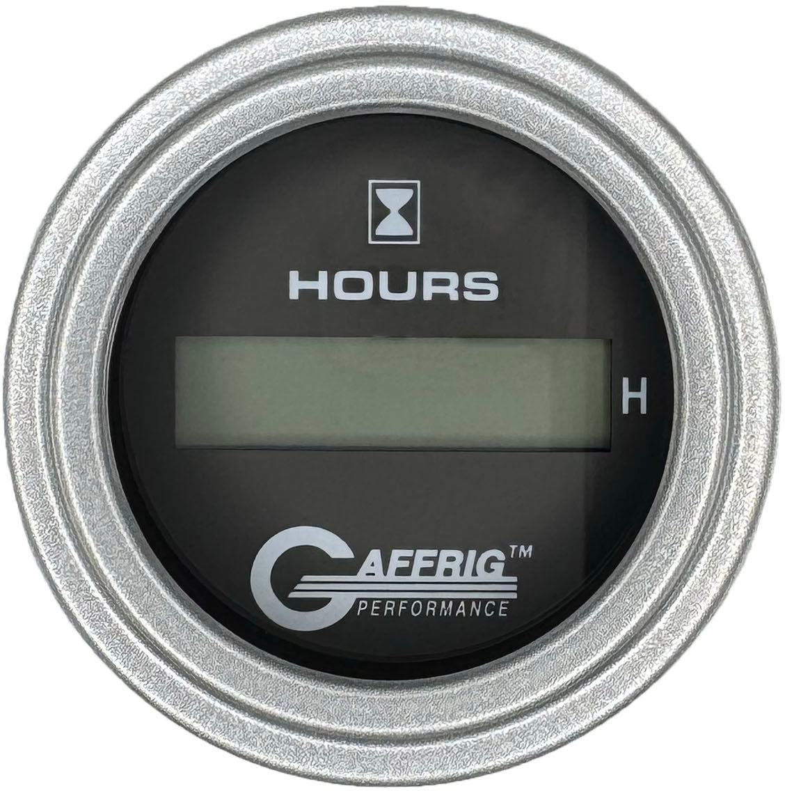 GAFFRIG 2 INCH ELECTRIC ENGINE HOUR METER BLACK / STEP RIM (002) / PLATINUM