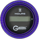 GAFFRIG 2 INCH ELECTRIC ENGINE HOUR METER BLACK / STEP RIM (002) / PURPLE