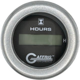 GAFFRIG 2 INCH ELECTRIC ENGINE HOUR METER BLACK / FAT RIM (218) / PLATINUM