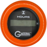 GAFFRIG 2 INCH ELECTRIC ENGINE HOUR METER BLACK / FAT RIM (218) / ORANGE