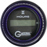 GAFFRIG 2 INCH ELECTRIC ENGINE HOUR METER BLACK / FAT RIM (218) / PURPLE